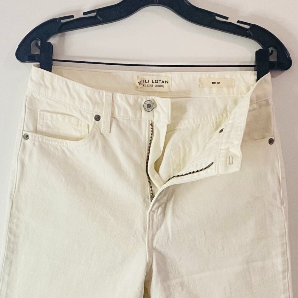Nili Lotan White Boot Cut Denim — Sculptural Ease from NYC (Size 28) - Picture 6 of 17